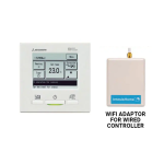 Mitsubishi Heavy Industries RC-EXZ3A Back Lit wired Controller with Interface Kit SC-BIKN2-E and WIFI Adaptor MH-RC-WIFI-1B