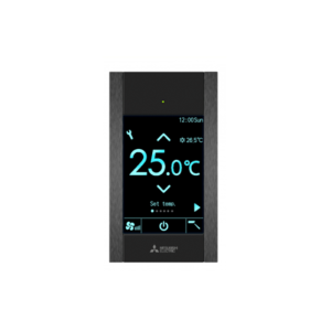 MITSUBISHI ELECTRIC PAR-CT01MAA-PB Simple Touch Screen Wired Controller with Bluetooth (Premium Black)