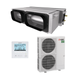 MITSUBISHI ELECTRIC PEA-M160HAA / PUZ-ZM160YKA-A.TH 16.0kW 2 Piece Indoor High Static Ducted Air Conditioner 3 Phase wired controller