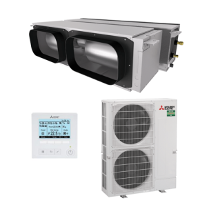 MITSUBISHI ELECTRIC PEA-M160HAA / PUZ-ZM160YKA-A.TH 16.0kW 2 Piece Indoor High Static Ducted Air Conditioner 3 Phase wired controller