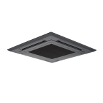 Mitsubishi Electric PLP-6EAB Black Panel for 4-Way Cassette for PLA Series