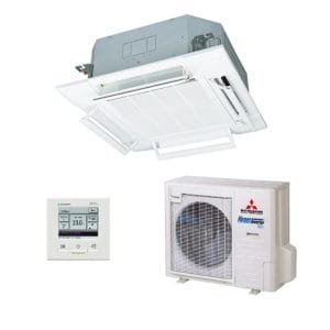 Mitsubishi Heavy Industries FDT100AVNPWVH 10.0kW Four Way Ceiling Cassette Air Conditioner Single Phase-white