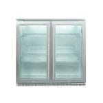 TECO TBF190ALFSAH 190L Double Door Alfresco Stainless Steel Bar Fridge