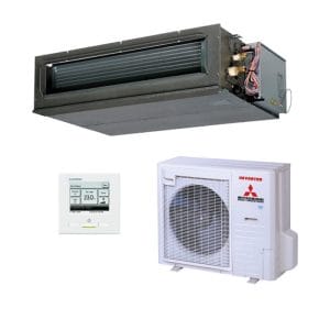 subishi Heavy Industries FDU100AVNPWVH 10.0kW Slimline Ducted Air Conditioner System - Single Phase-with-indoor